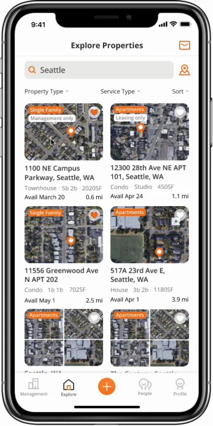 Demo: property manager messages a homeowner