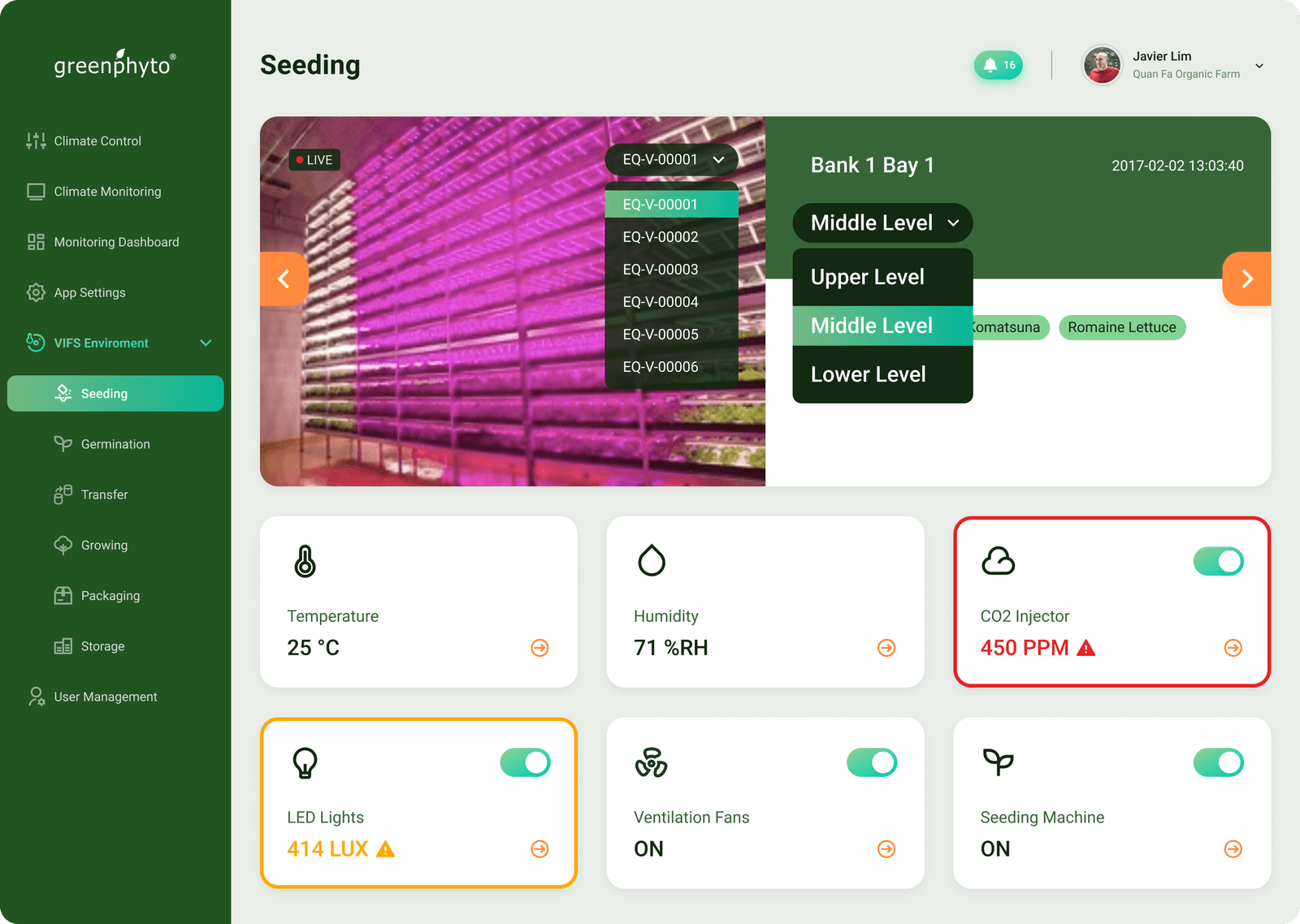 Redesigned seeding and environment controls