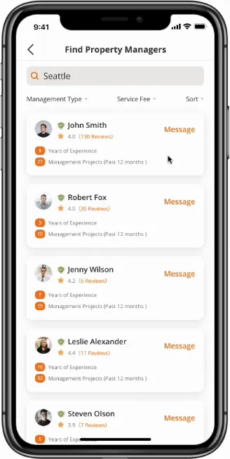 Demo: homeowner starts a conversation with a property manager